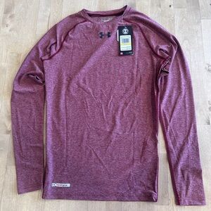Under Armour Men's Maroon Long Sleeve Shirt
